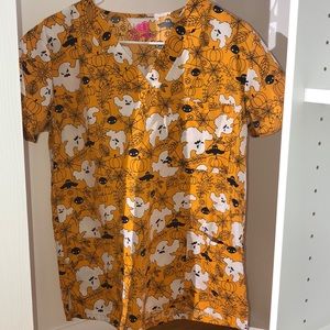 Halloween scrub top